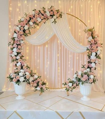 Mini Floral Backdrop for Small Functions